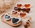 Handmade Heart Sunglasses: Custom Bridal Party Favors