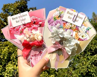 Happy Mother's Day Card Flowers Card Birthday Card 3D Flowers Faux Flowers Gift for Mothers Day Gift Handmade Flower Nana's Birthday Card