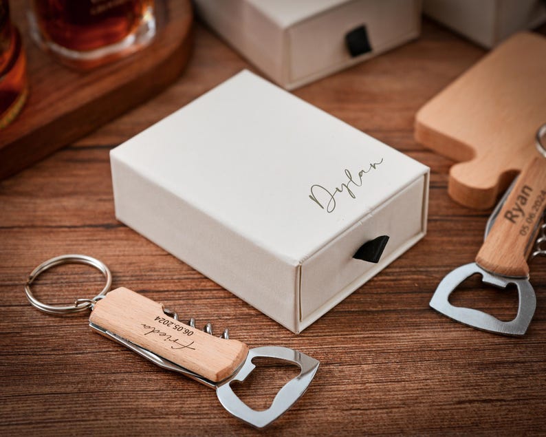Personalized Engraved Bottle Opener: Groomsmen Gift, Wedding Favor image 6