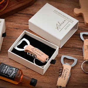 Personalized Engraved Bottle Opener: Groomsmen Gift, Wedding Favor image 2