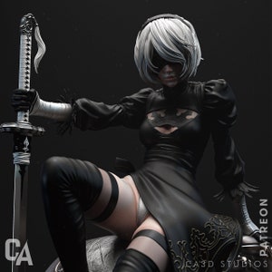 2B | NieR: Automata | CA3D | Resin Garage Kit (Unpainted and Unassembled)