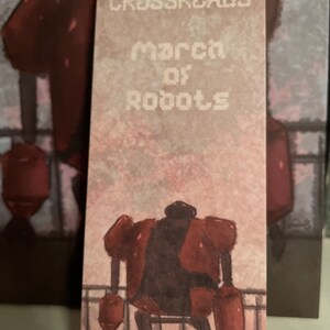 Signiertes Hardcover & Lesezeichen von CrossRoads März der Roboter Bild 3