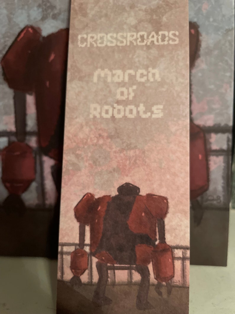 Signiertes Hardcover & Lesezeichen von CrossRoads März der Roboter Bild 3