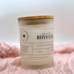 RHYSAND Soy Candle | acotar, acomaf, Book Lover Candle, Book Scented Candle, Book Inspired Candle, Book Candle Scent, bookish, booktok, gift