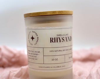 RHYSAND Soy Candle | acotar, acomaf, Book Lover Candle, Book Scented Candle, Book Inspired Candle, Book Candle Scent, bookish, booktok, gift