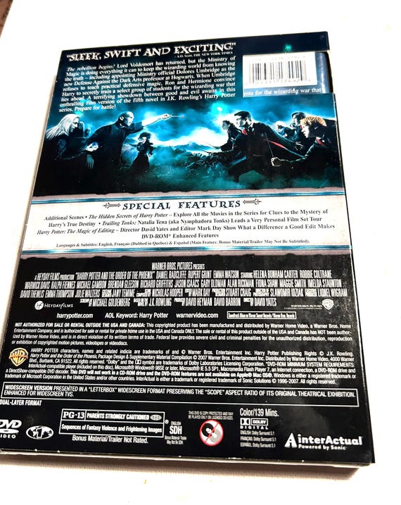 Harry Potter & the Order of the Phoenix Two-disc Special DVD New