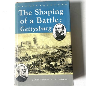 Gestaltung der Schlacht von Getgetsburg von James Stuart Montgomery 1959 1st Edition Sezessionskrieg Detaillierte Karten