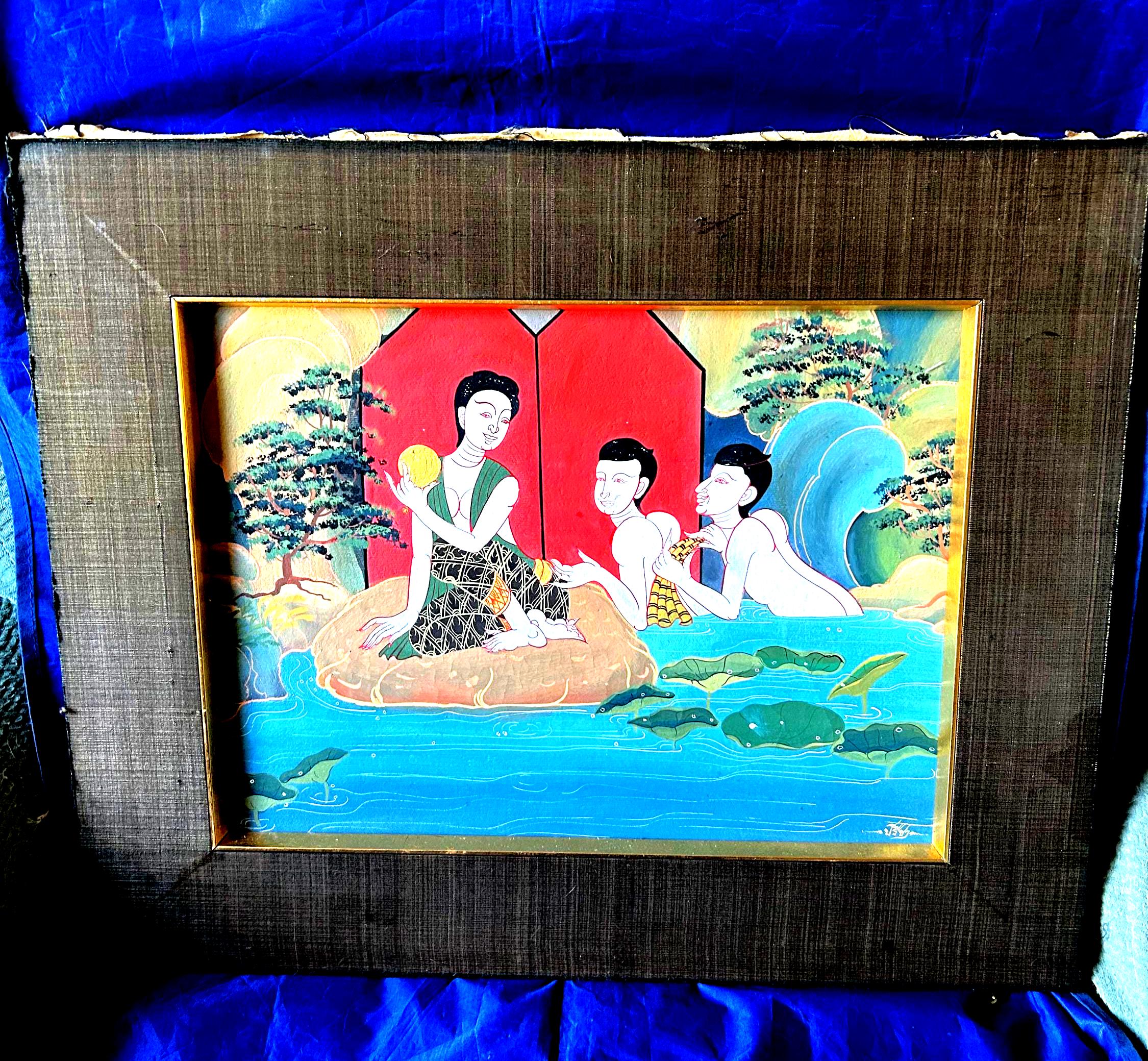 Thai Antique Painting - Etsy