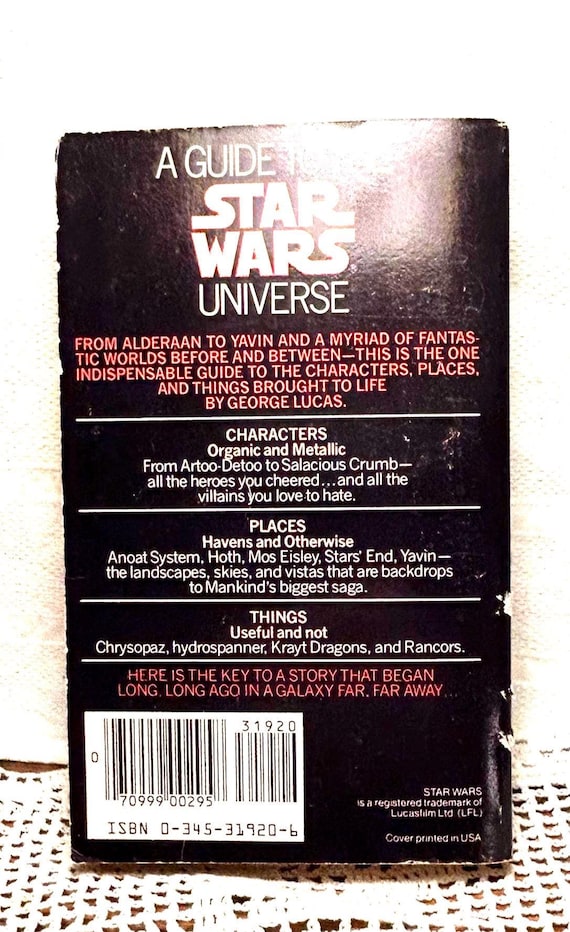 A Guide to the Star Wars Universe 1984 ~ Raymond L. Velasco