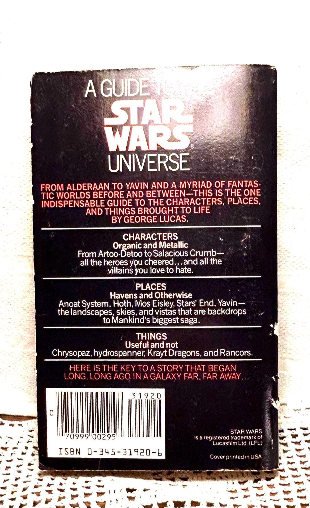 A Guide to the Star Wars Universe 1984 ~ Raymond L. Velasco