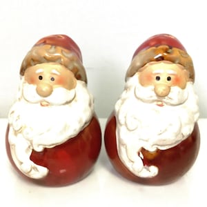 Vintage Pair of Santa Salt and Pepper Shakers