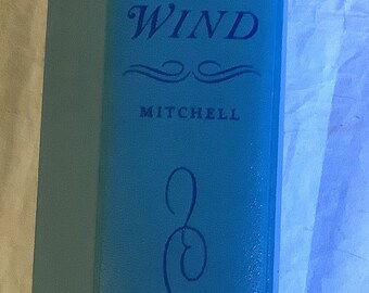 Antik 1936 Vom Winde Blau Hardcover Schönes Buch Margaret Mitchell