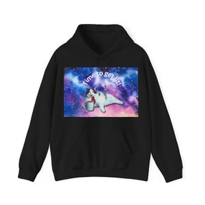 Time to Get Lit Funny and Cute Cat Hoodie Unisex