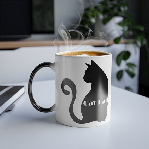 Cat Dad Color Changing Coffee Mug for Fur Dads