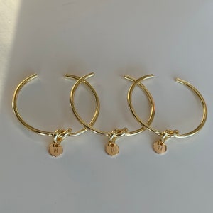 Knot Bangle | Knot Bracelet | 18k Gold Plated Bangle | Gift for Her | Minimalist Bangle | Bridesmaid Gift | Bridesmaid Jewelry