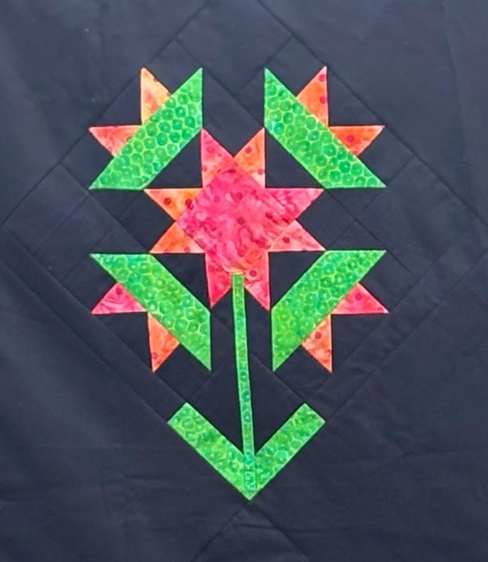 Geranium Quilt Pattern Geranium Star Quilt Pattern, Easy Sewing Instructions (PDF Download) - Etsy