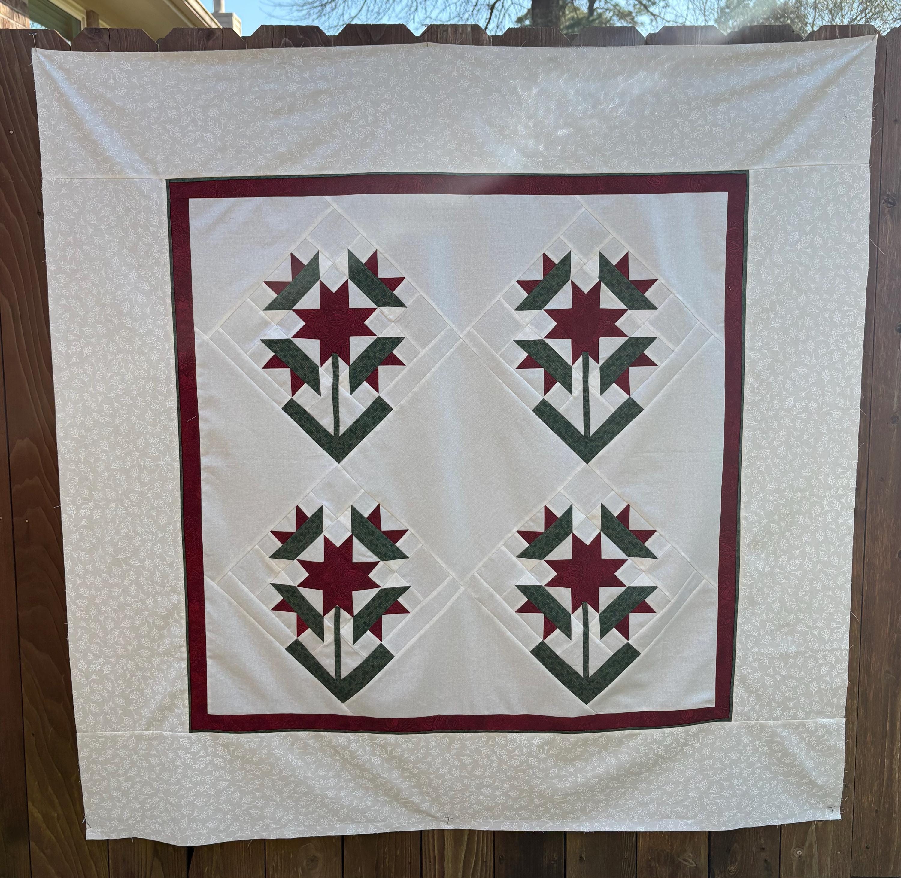 Geranium Quilt Pattern Geranium Star Quilt Pattern: Easy Sewing Instructions (PDF Download) - Etsy