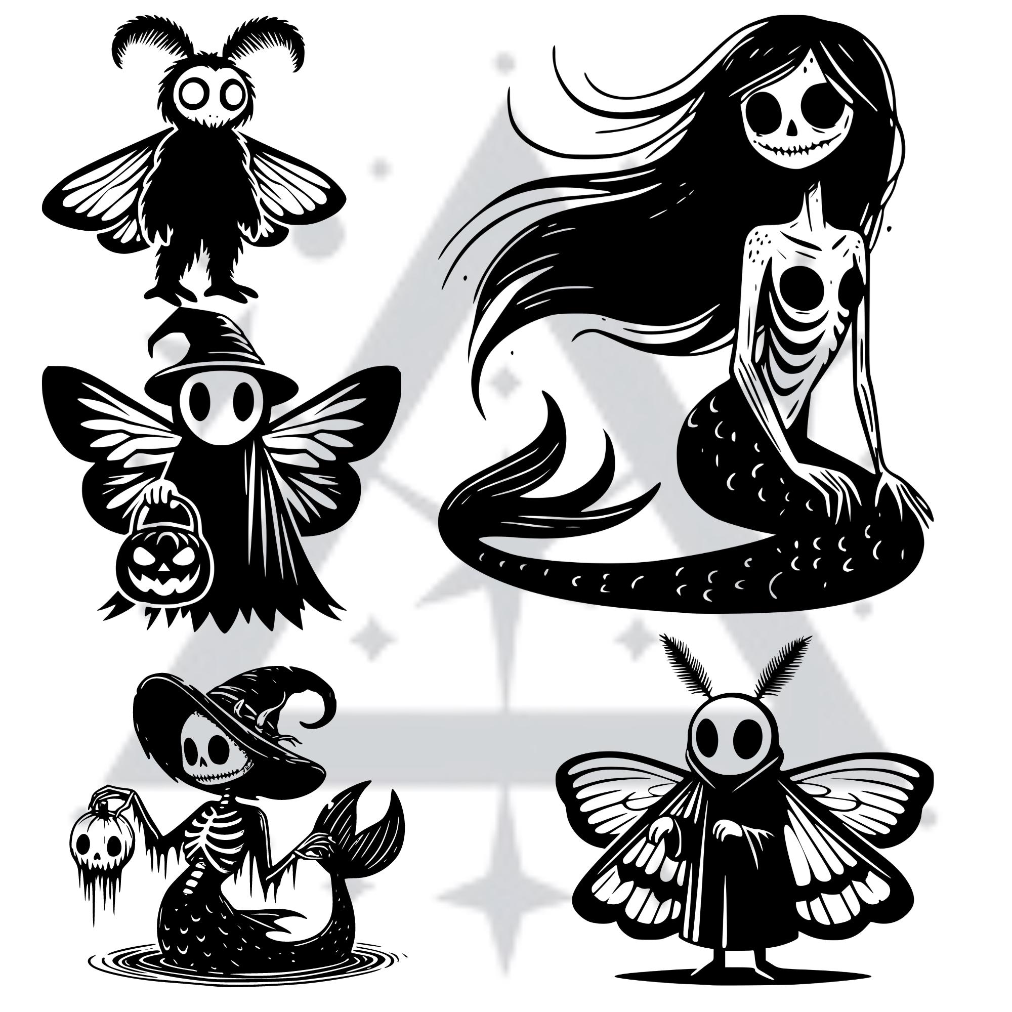 Cryptid Graphics Bundle_ PNG SVG Vector for T-shirts, Vinyl, Engravings ...