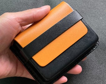 Card Holder Wallet, Handmade Leather Card Wallet, Minimalist Front Pocket Wallet, Slim Credit Card Case for Men, Gift for Him