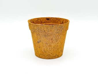 Vasi rotondi biodegradabili per piantine (confezioni da 4, 8, 16, 50) / Vasi in fibra di cocco naturale / Senza plastica