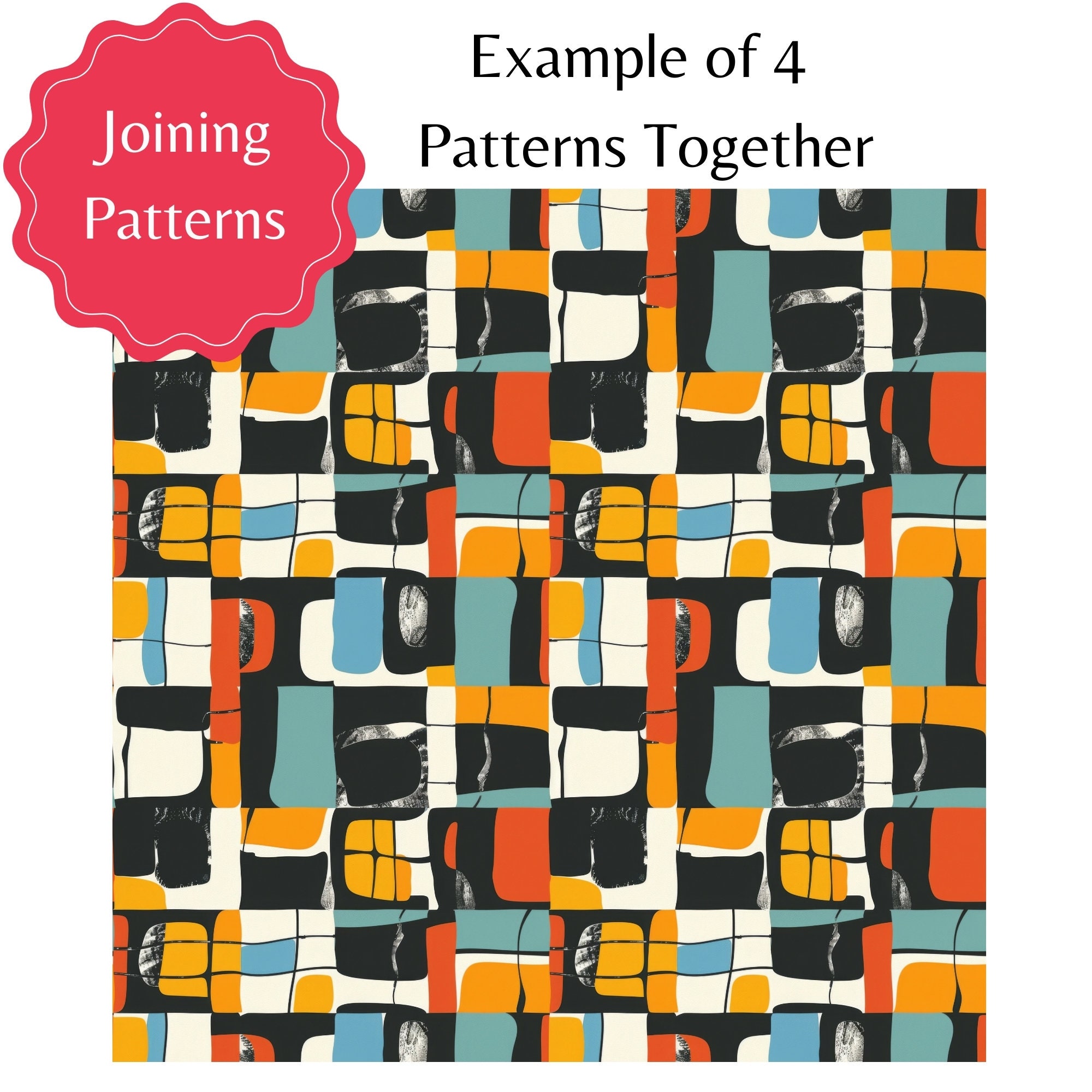 Broken Check Patterns | Modern Distorted Checkered Digital Papers ...