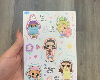 Foglio di adesivi Nyota