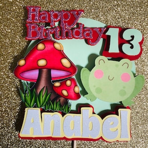 Frog Cake Topper/ Custom Cake Topper