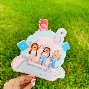 Girl Roblox Cake topper/ Custom Cake topper/ Roblox Game Cake Topper