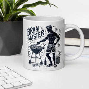 Braai Master Boer Mug | South African BBQ Gift | Funny Afrikaans Cup