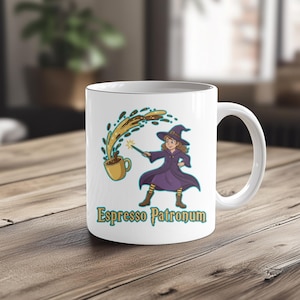 Espresso Patronum Mug: Funny Witch Coffee Cup - 11oz Ceramic