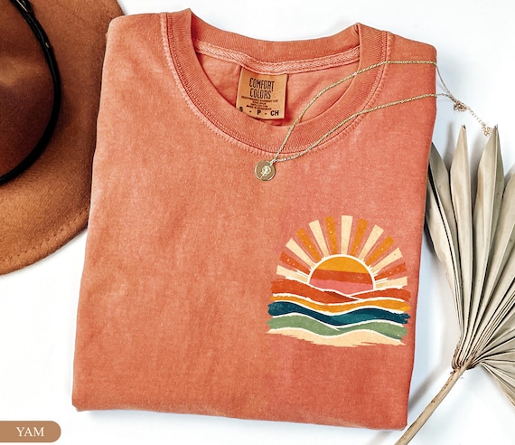 Vintage Sea Retro Ocean Sun Summer Shirt Comfort Colors Coastal Summer Tee Beach Vacation Graphic Shirt Ocean Lover Gift Sunshine Shirt