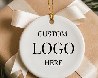 Personalized Ceramic Ornament, Custom Design Christmas Ornament DIY, Company Logo Ornament, Custom Text Ornament, Custom Photo Ornament