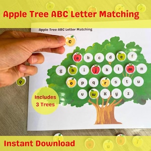 ABC Letter Matching, Alphabet Matching, ABC Learning, Alphabet Letter Match, ABC Printable, Alphabet Printable, Preschool Printable
