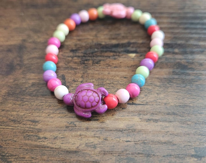 Sea Turtle Beaded Bracelet