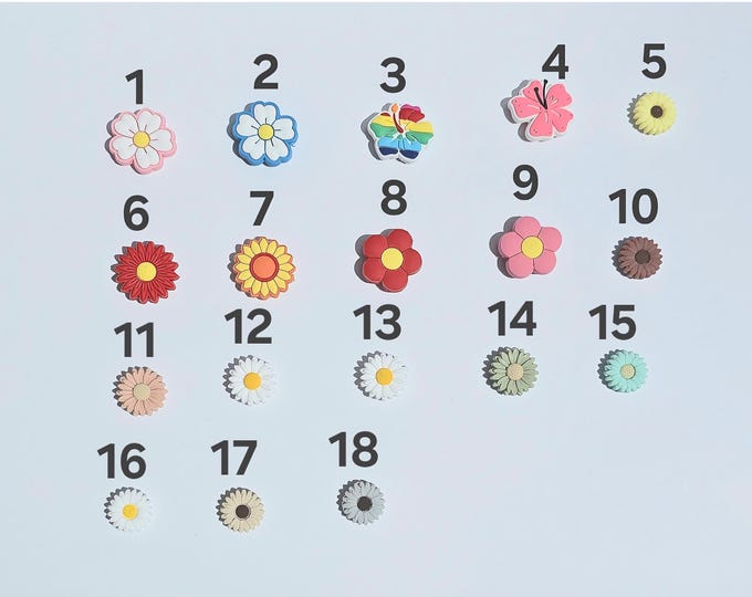 Flower Silicone Focal Beads for Beadable Items