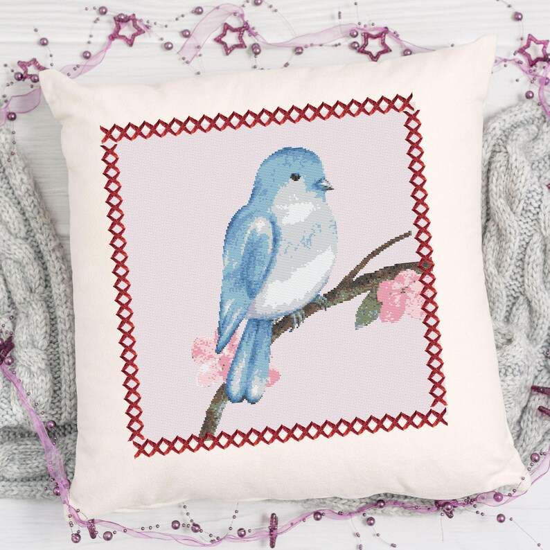 Bluebird Cross Stitch Pattern Etsy