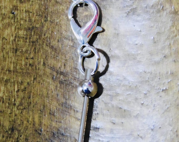 Chain Bag or Cup Charm-Beadable Silver