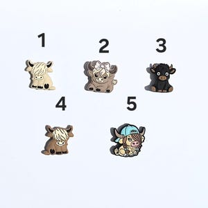 Highland Cows, Dairy Cows, And Cow Silicone Focal Beads for Beadable Items