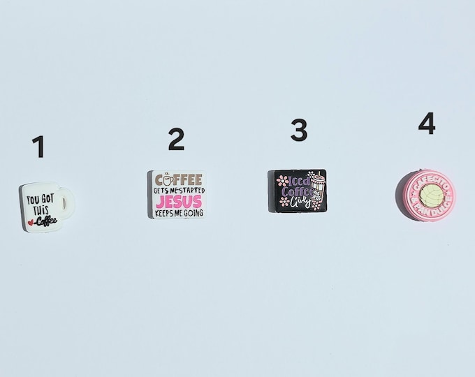 Coffee Silicone Focal Beads for Beadable Items