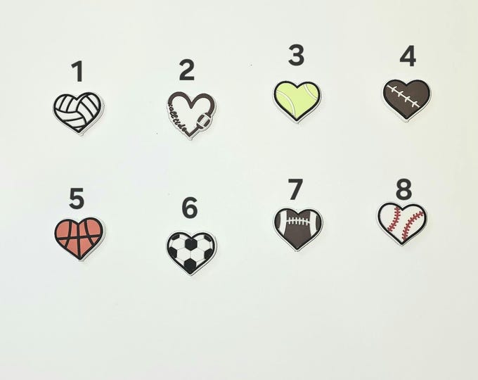 Sports Silicone Focal Beads for Beadable Items