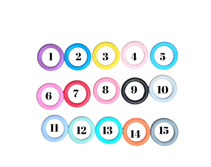 65mm Silicone O-shape Ring, Hollow Silicone Ring Beads To Make Key Chain Beads Lanyard Necklace Pendant For Bracelet Necklace