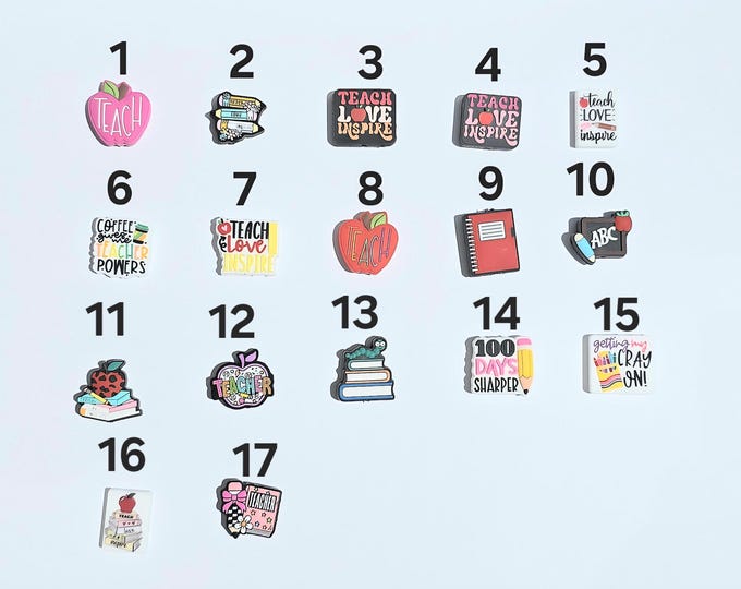Teacher Silicone Focal Beads for Beadable Items