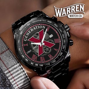 Warren Watch Co. "Timeless Attitude" Herrenuhr aus Metall | HD-Kristallspiegel & Premium-Riemen | Alltag bis Businesskleidung Bild 2