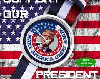 Trump 2025 Wristwatch | MAGA Patriotic Watch for Men & Women