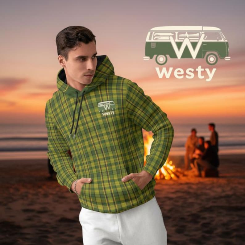 Everyday Kamo Green Hoodie Men Fleece Pullover image 6