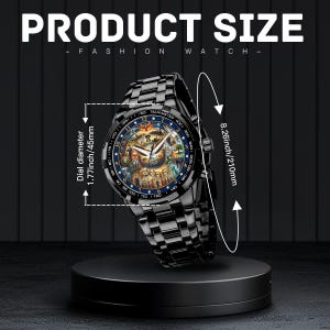 Zegarek z chronografem z okazji 250. rocznicy powstania Ameryki – patriotyczny metalowy zegarek zdjęcie 8
