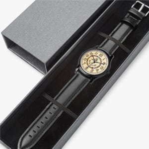 Orologio con ancora nautica / Movimento giapponese / Cassa in acciaio inossidabile impermeabile immagine 5