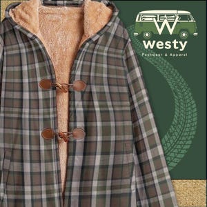 Westy Brown Horn Button Long Fleece Windbreaker