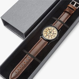 Orologio con ancora nautica / Movimento giapponese / Cassa in acciaio inossidabile impermeabile immagine 9