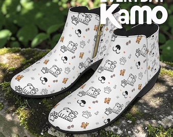 Playful Paws Micro Suede Ankle Boots - Cozy & Fashionable Women's Footwear